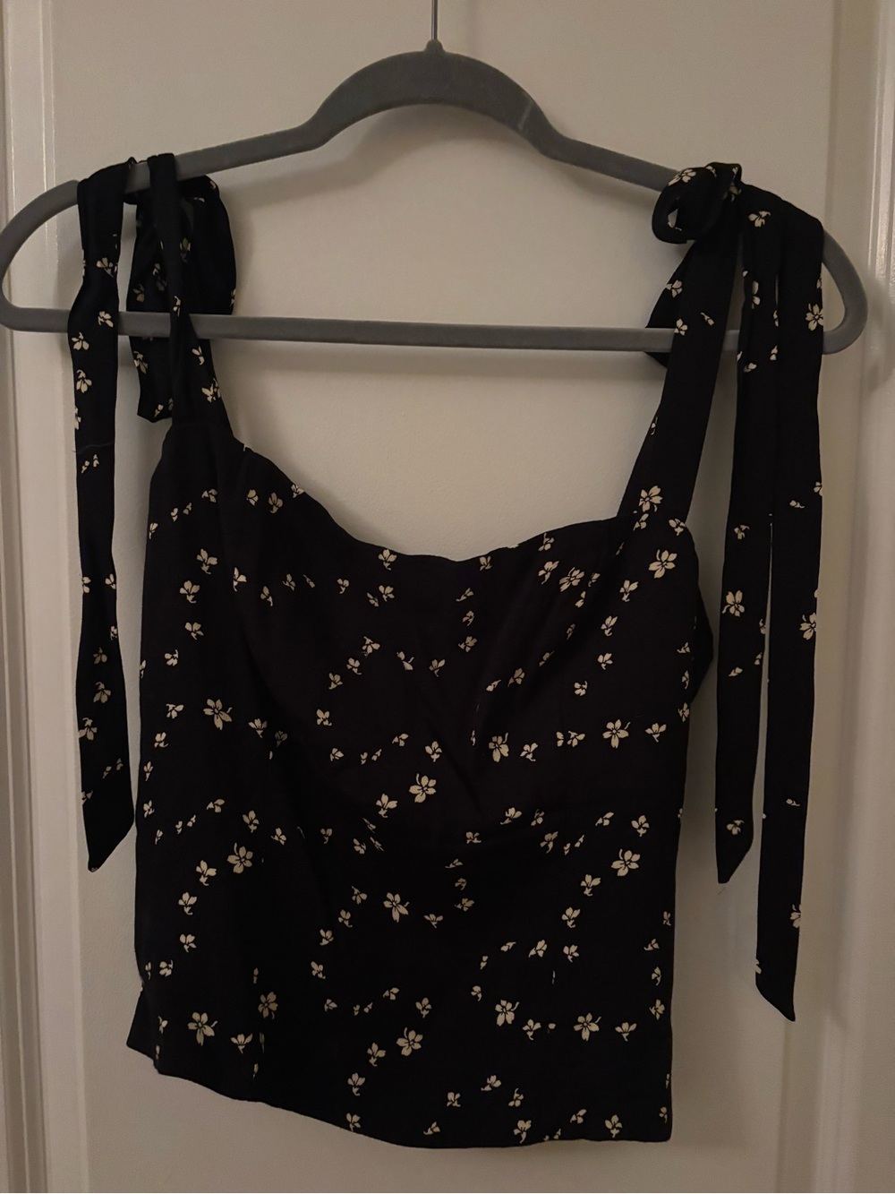 Reformation tie shoulder tank